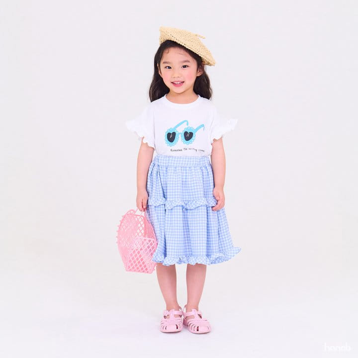 Hanab - Korean Children Fashion - #littlefashionista - Sunglasses Skirt Top Bottom Set - 9