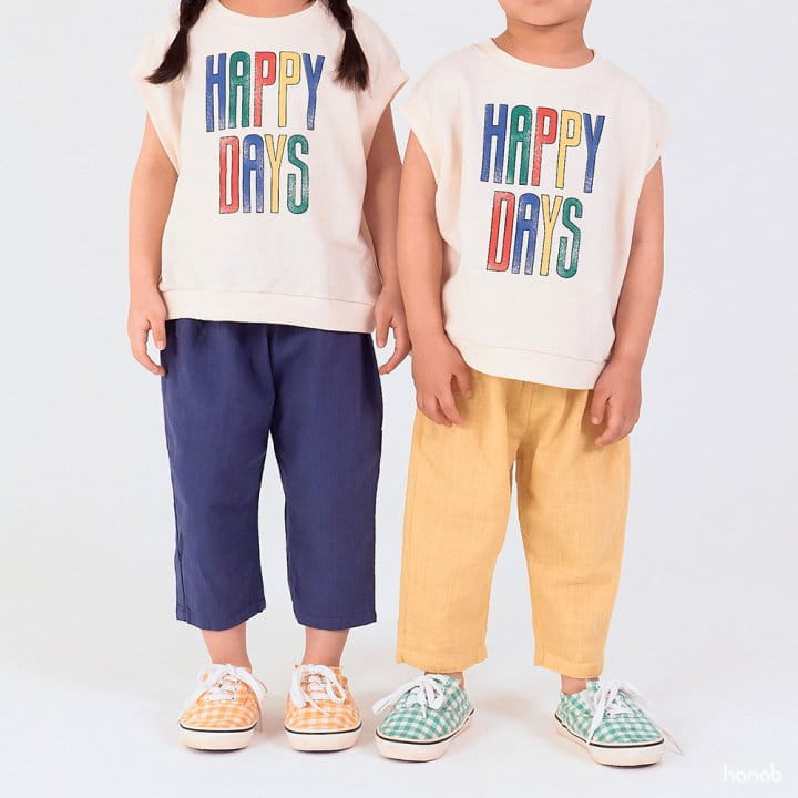 Hanab - Korean Children Fashion - #littlefashionista - Summer Slub Pants