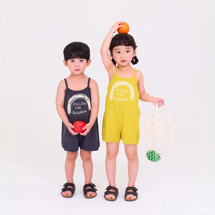 Hanab - Korean Children Fashion - #magicofchildhood - Rain Bow Overalls