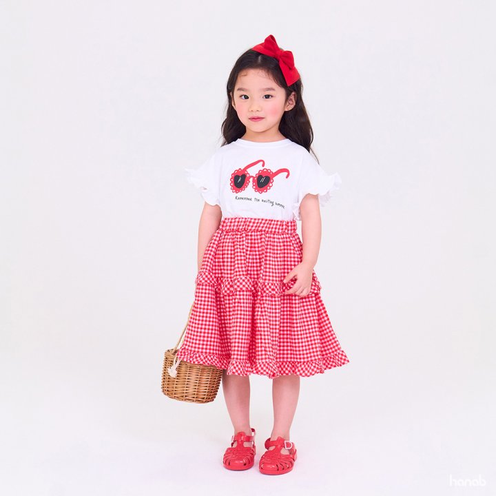Hanab - Korean Children Fashion - #magicofchildhood - Sunglasses Skirt Top Bottom Set - 10