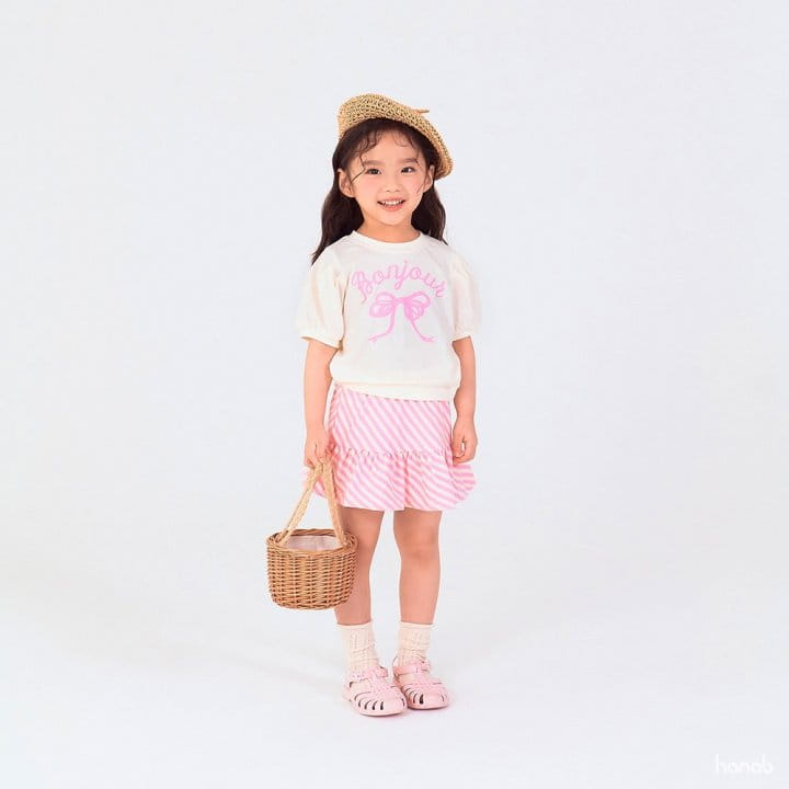 Hanab - Korean Children Fashion - #littlefashionista - Bonjour Skirt Top Bottom Set - 4
