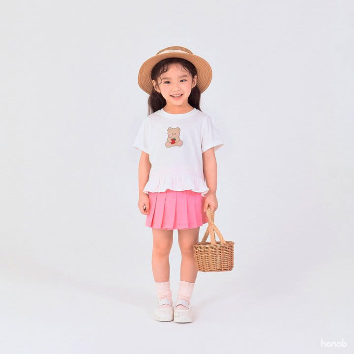 Hanab - Korean Children Fashion - #magicofchildhood - Strawberry Bear Tee - 2