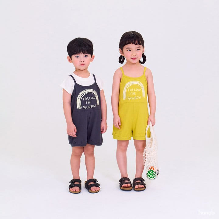 Hanab - Korean Children Fashion - #minifashionista - Rain Bow Overalls - 2