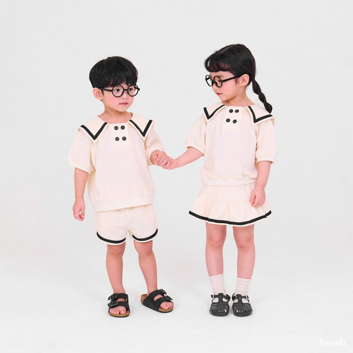 Hanab - Korean Children Fashion - #magicofchildhood - Uni Sera Top Bottom Set - 4
