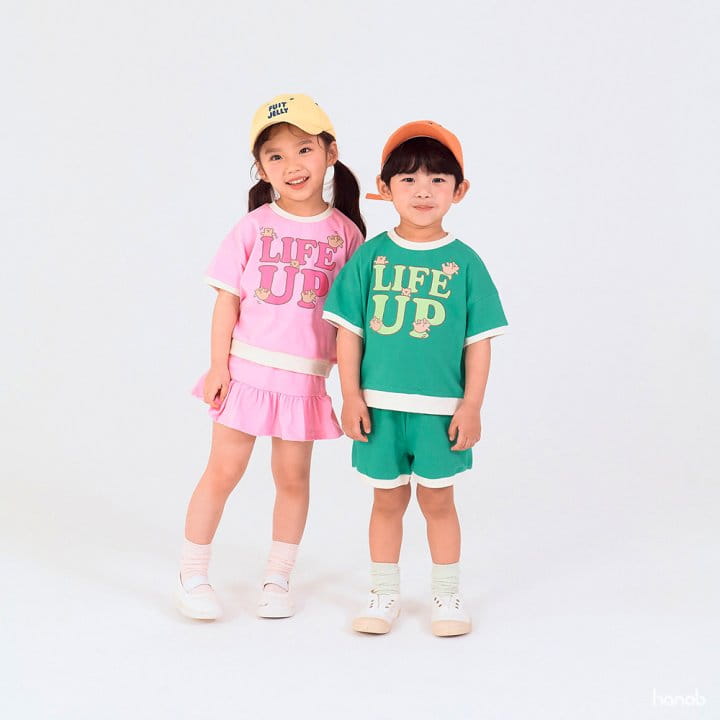 Hanab - Korean Children Fashion - #prettylittlegirls - Life Up Top Bottom Set - 9