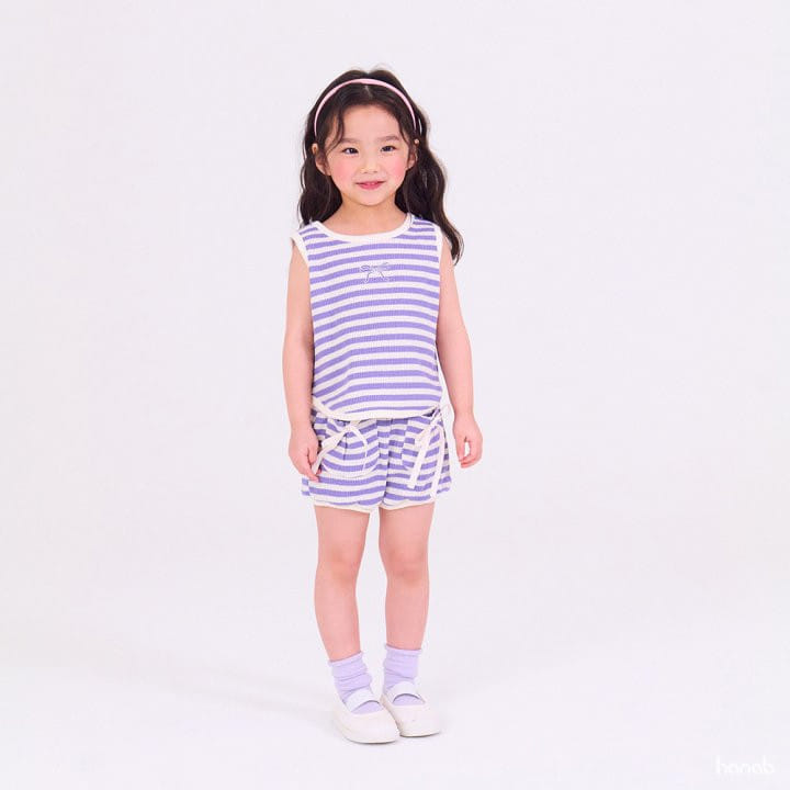 Hanab - Korean Children Fashion - #stylishchildhood - Ribbon ST Top Bottom Set - 10