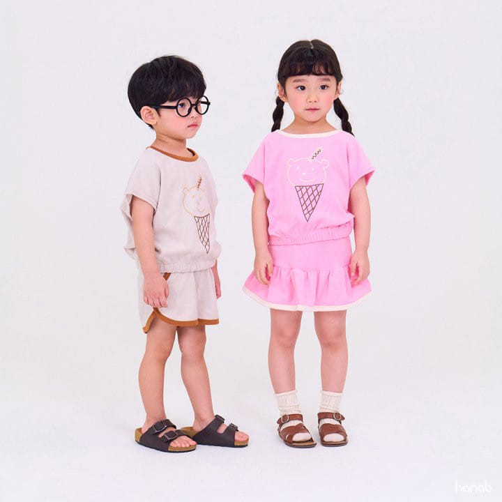 Hanab - Korean Children Fashion - #stylishchildhood - Bear Cone Top Bottom Set - 9
