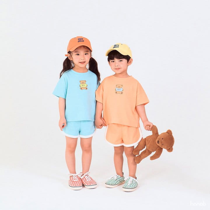 Hanab - Korean Children Fashion - #todddlerfashion - Mini Bear Top Bottom Set - 11