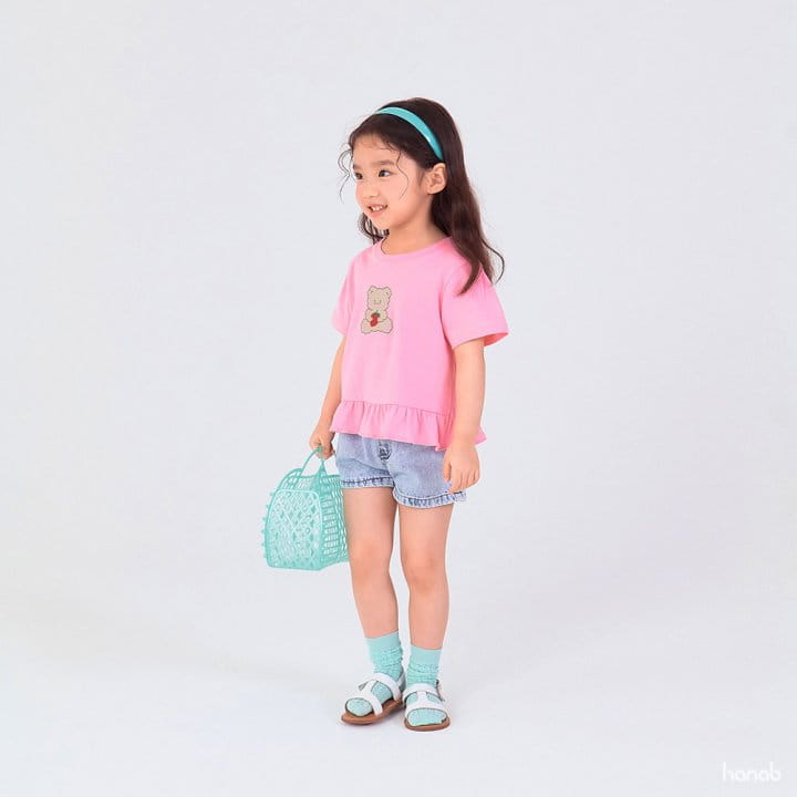 Hanab - Korean Children Fashion - #todddlerfashion - Strawberry Bear Tee - 5