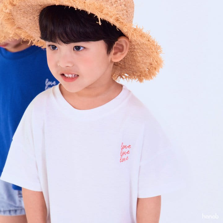 Hanab - Korean Children Fashion - #todddlerfashion - Love Love Short Sleeve Tee - 4