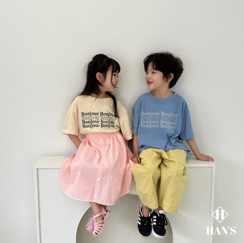 Han's - Korean Children Fashion - #kidzfashiontrend - Bonjour Short Sleeve Tee - 4