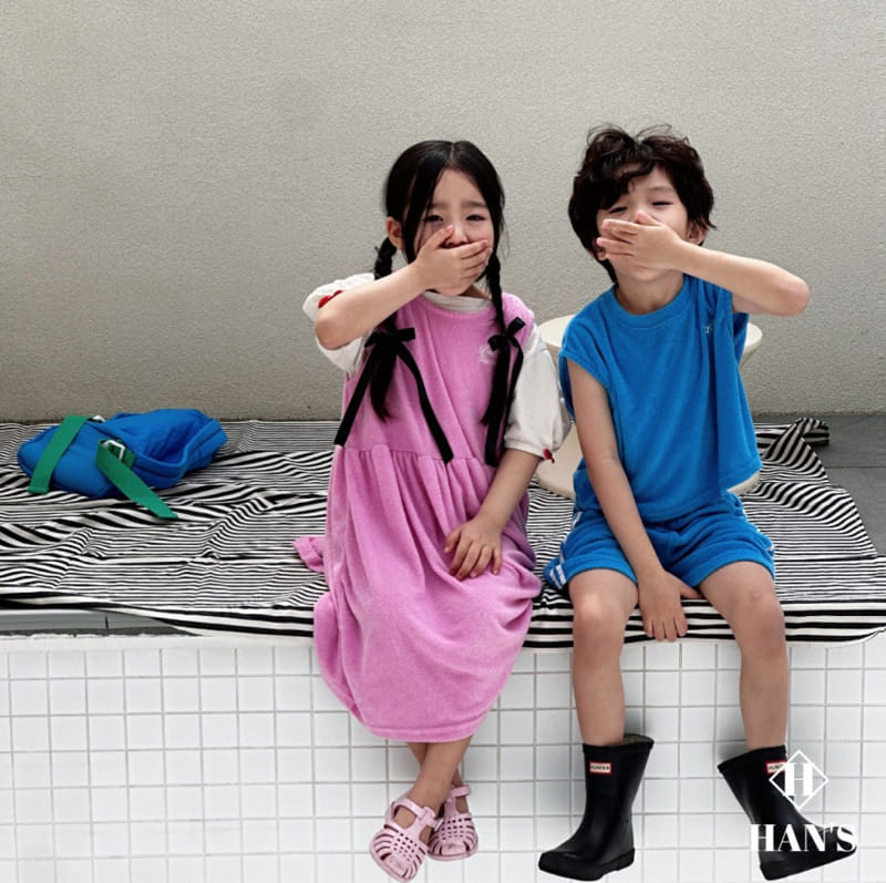 Han's - Korean Children Fashion - #Kfashion4kids - Delta Terry One-Piece - 11