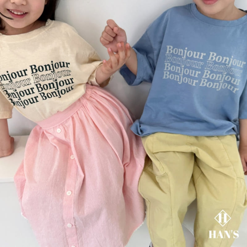 Han's - Korean Children Fashion - #childofig - Bonjour Short Sleeve Tee - 9