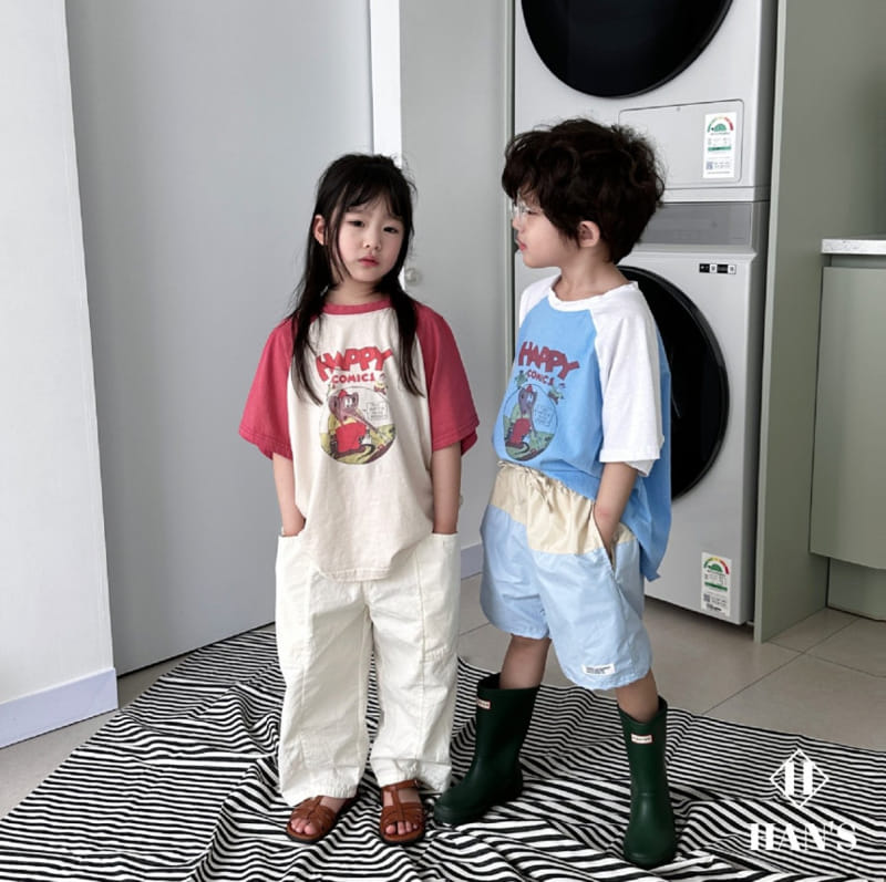 Han's - Korean Children Fashion - #childofig - Color Raglan Tee - 8