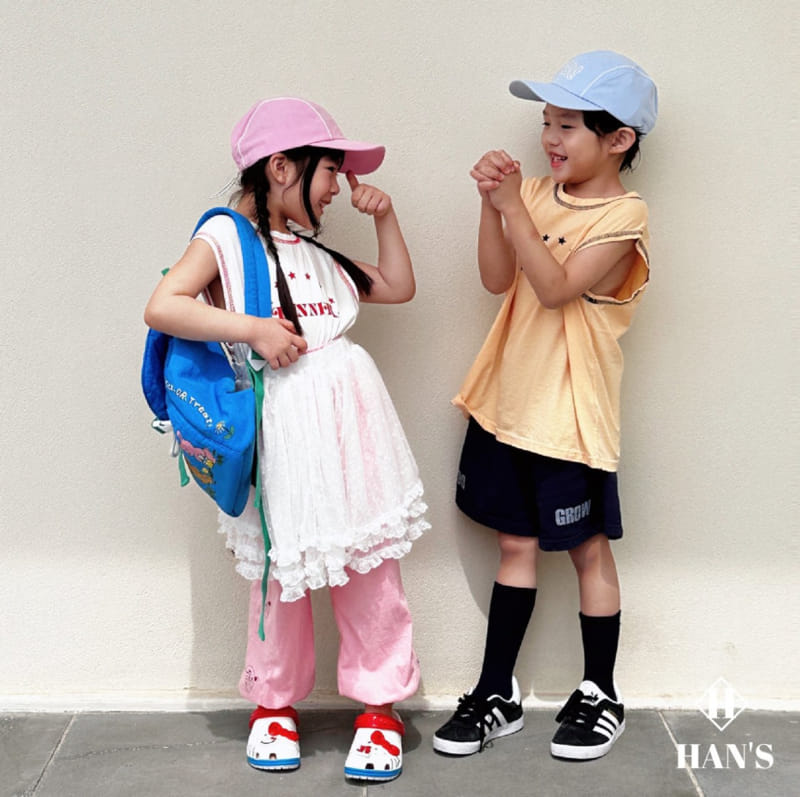 Han's - Korean Children Fashion - #childofig - Basic Box Sleeveless Tee - 3