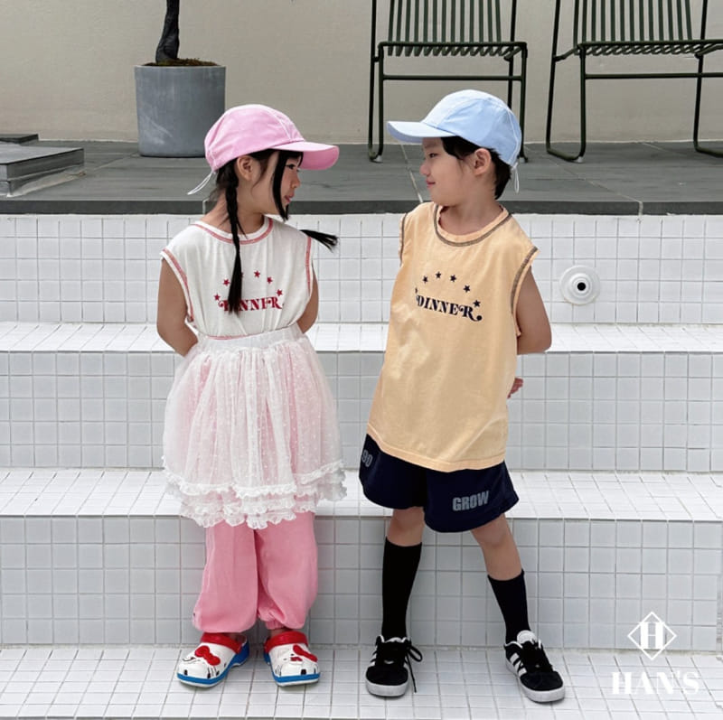 Han's - Korean Children Fashion - #childofig - Basic Box Sleeveless Tee - 4