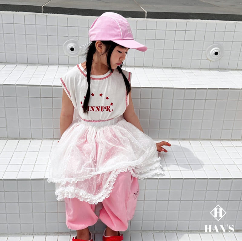 Han's - Korean Children Fashion - #childofig - Dot Mesh Kan Kan Skirt - 4