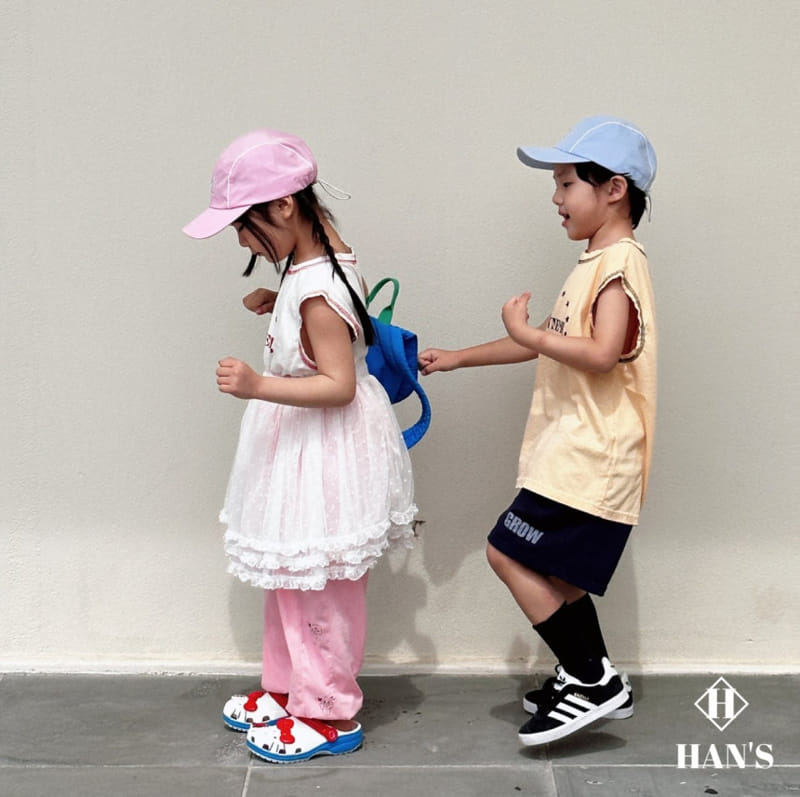 Han's - Korean Children Fashion - #discoveringself - Basic Box Sleeveless Tee - 7