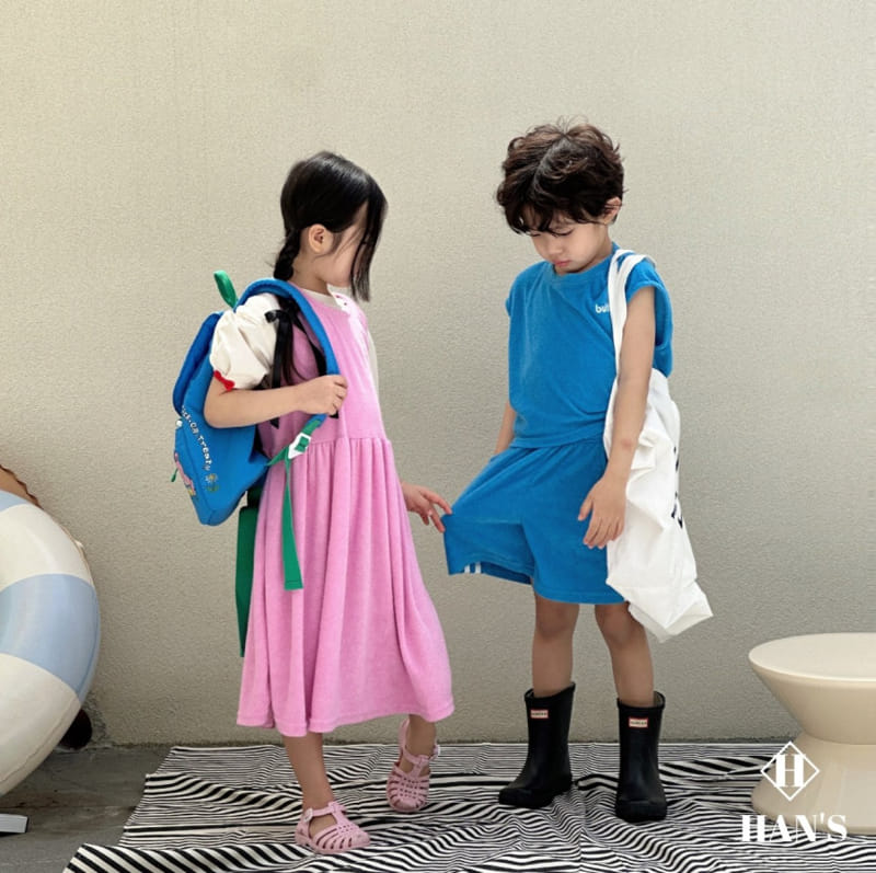 Han's - Korean Children Fashion - #fashionkids - Delta Terry One-Piece - 7