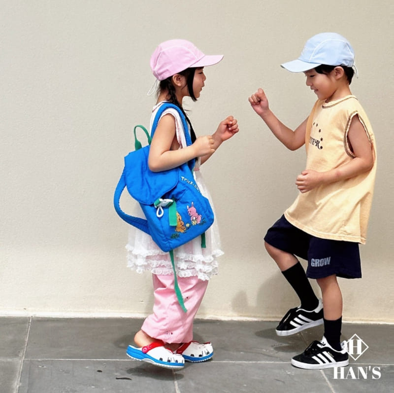 Han's - Korean Children Fashion - #kidsshorts - Basic Box Sleeveless Tee - 9