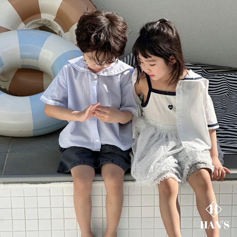 Han's - Korean Children Fashion - #kidzfashiontrend - Eyelet Sleeveless Tee - 5