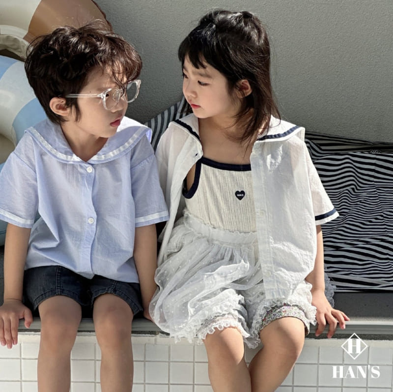 Han's - Korean Children Fashion - #littlefashionista - Eyelet Sleeveless Tee - 7