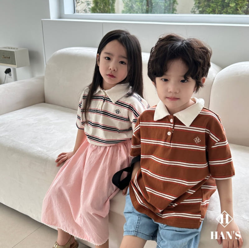 Han's - Korean Children Fashion - #littlefashionista - Collar ST Tee - 3