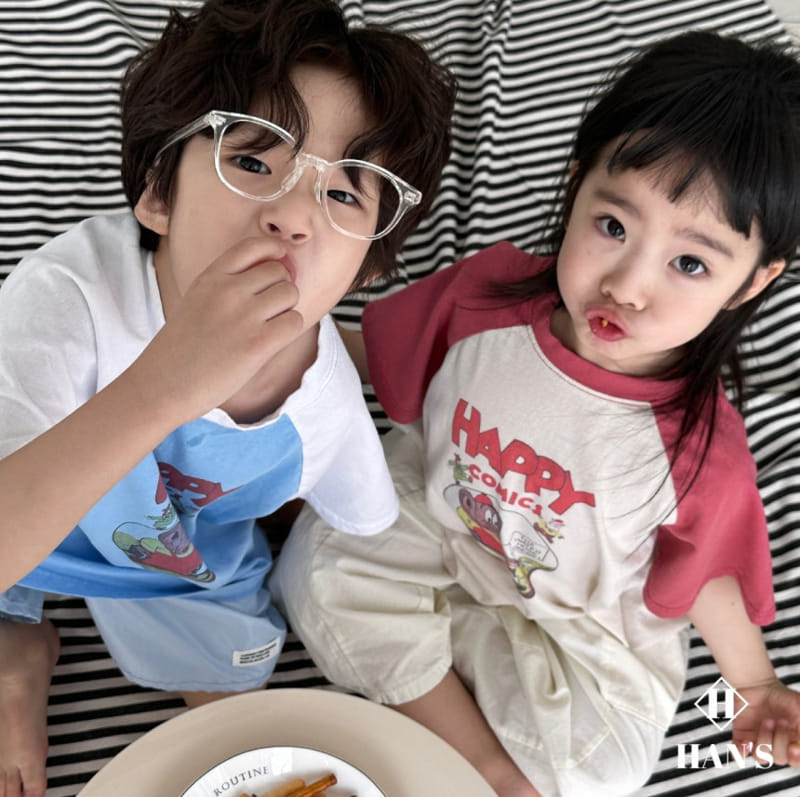 Han's - Korean Children Fashion - #littlefashionista - Color Raglan Tee - 3