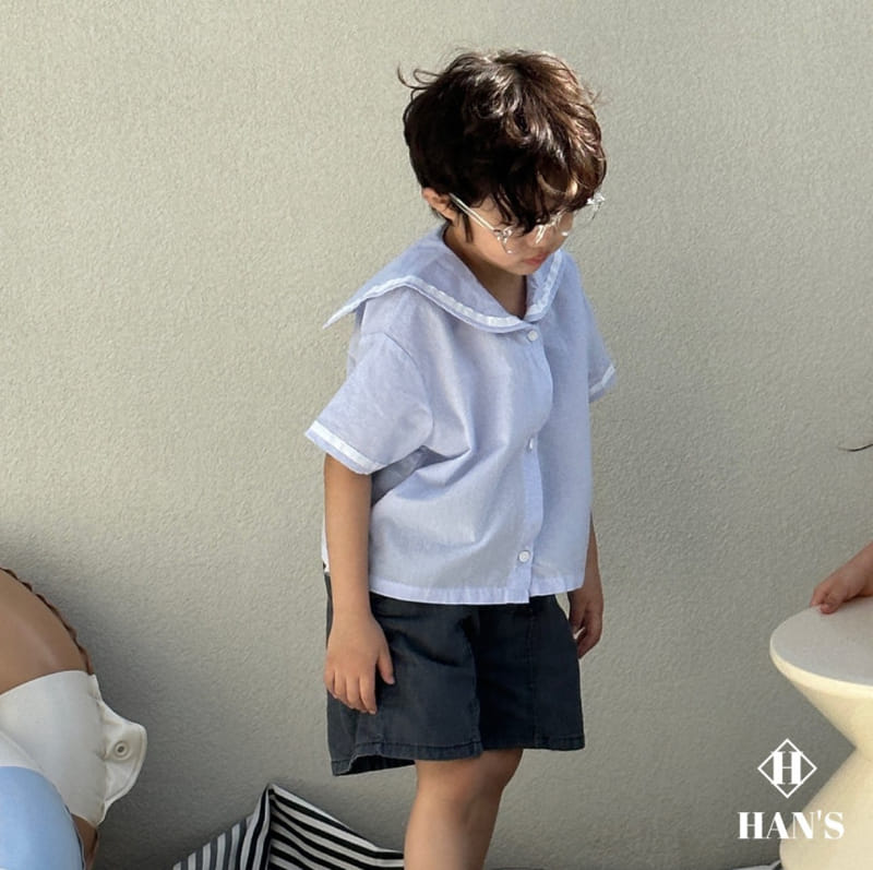 Han's - Korean Children Fashion - #littlefashionista - Round Slit Denim Shorts - 6