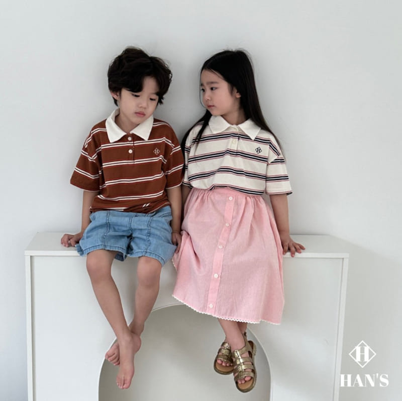 Han's - Korean Children Fashion - #littlefashionista - Collar ST Tee - 4