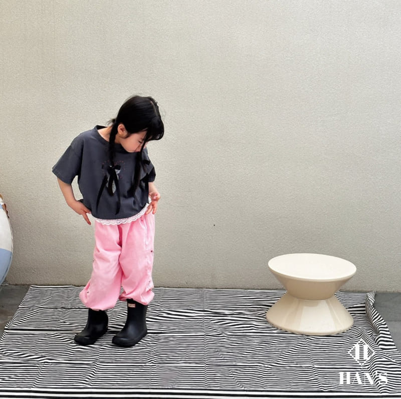 Han's - Korean Children Fashion - #minifashionista - Semi Crop Tee - 6