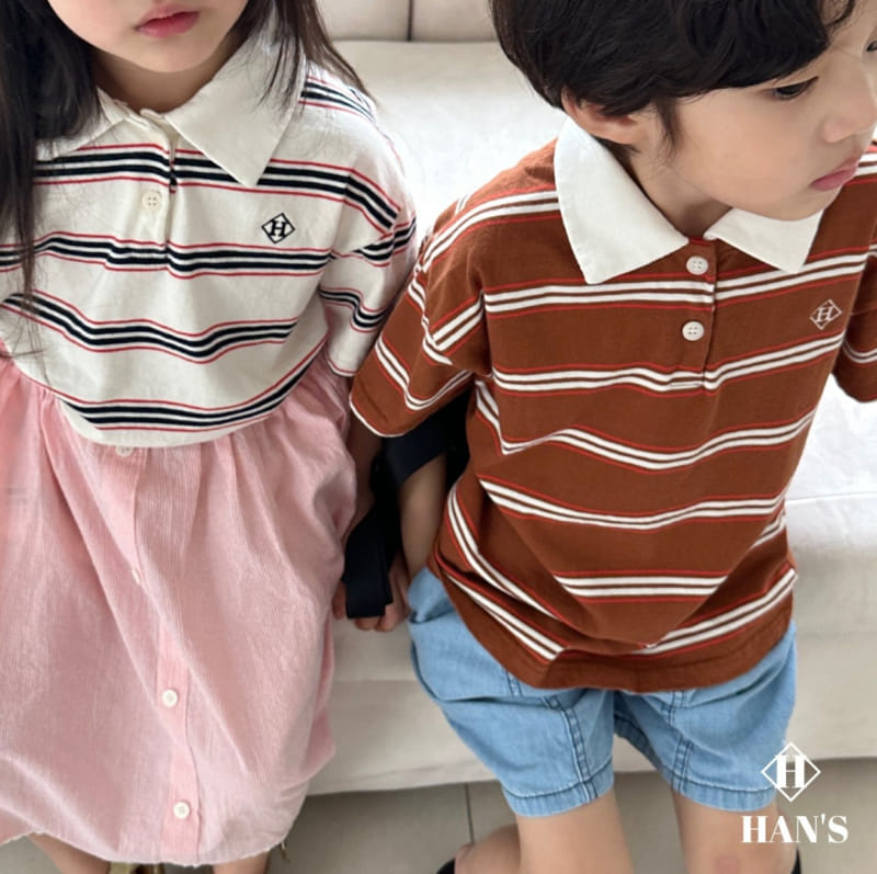 Han's - Korean Children Fashion - #prettylittlegirls - Collar ST Tee - 6