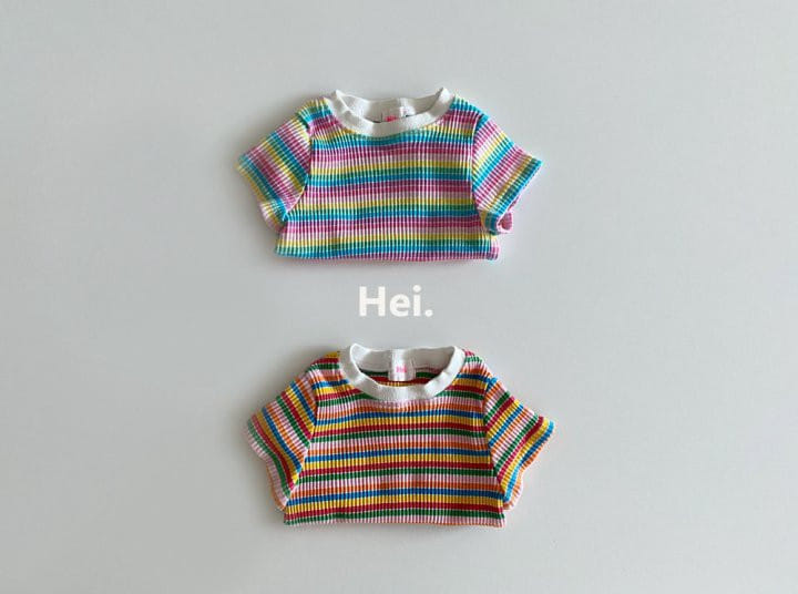 Hei - Korean Children Fashion - #designkidswear - Rainbow Rib Tee - 3