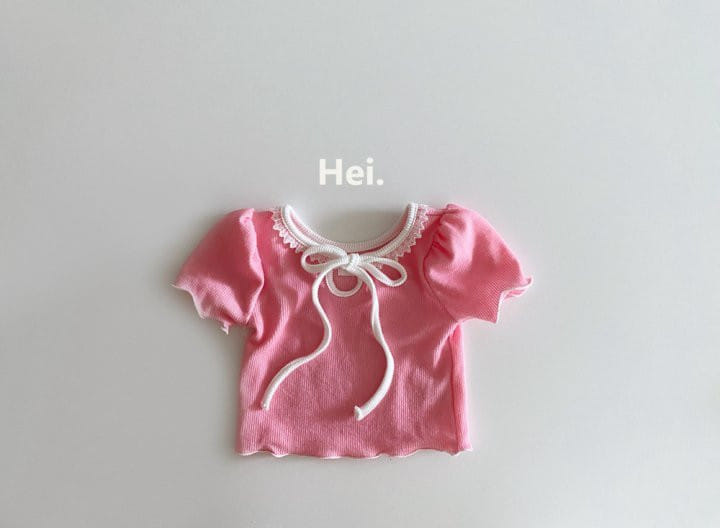 Hei - Korean Children Fashion - #kidsshorts - Petite Ribbon Tee - 9