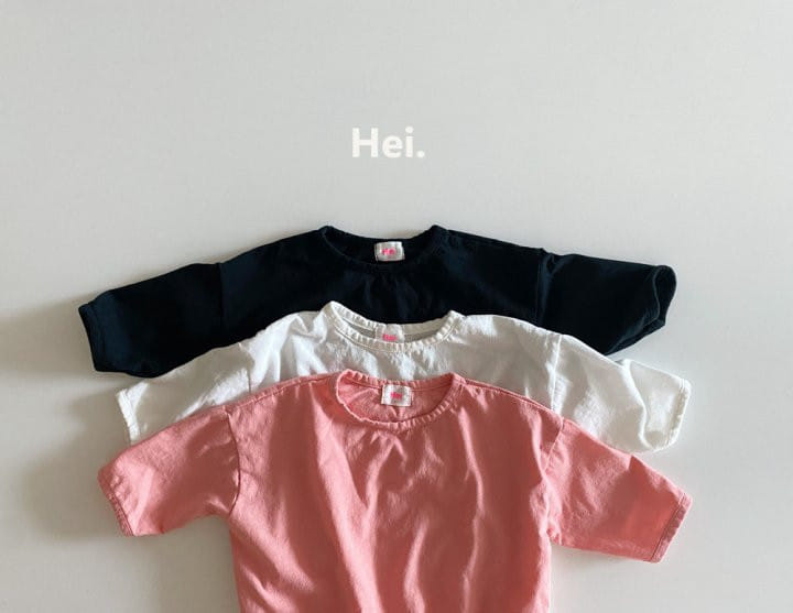 Hei - Korean Children Fashion - #kidsshorts - L Short Sleeve Tee - 2