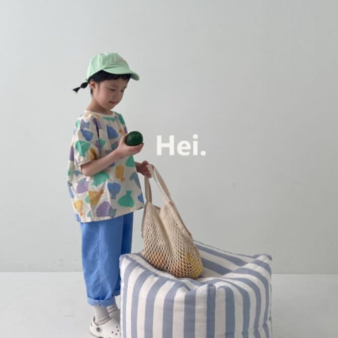 Hei - Korean Children Fashion - #kidsshorts - Summer Ocean Tee