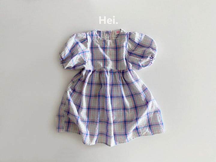 Hei - Korean Children Fashion - #kidzfashiontrend - Check One-Piece - 3
