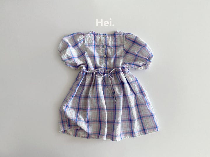 Hei - Korean Children Fashion - #minifashionista - Check One-Piece - 7