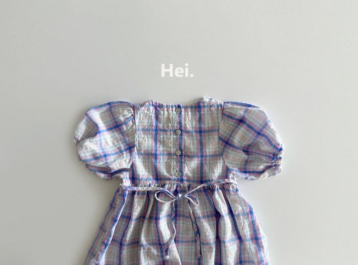 Hei - Korean Children Fashion - #prettylittlegirls - Check One-Piece - 8