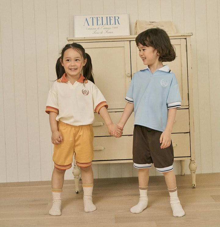 Here I Am - Korean Children Fashion - #childrensboutique - Airro Cool Friend Top Bottom Set - 3