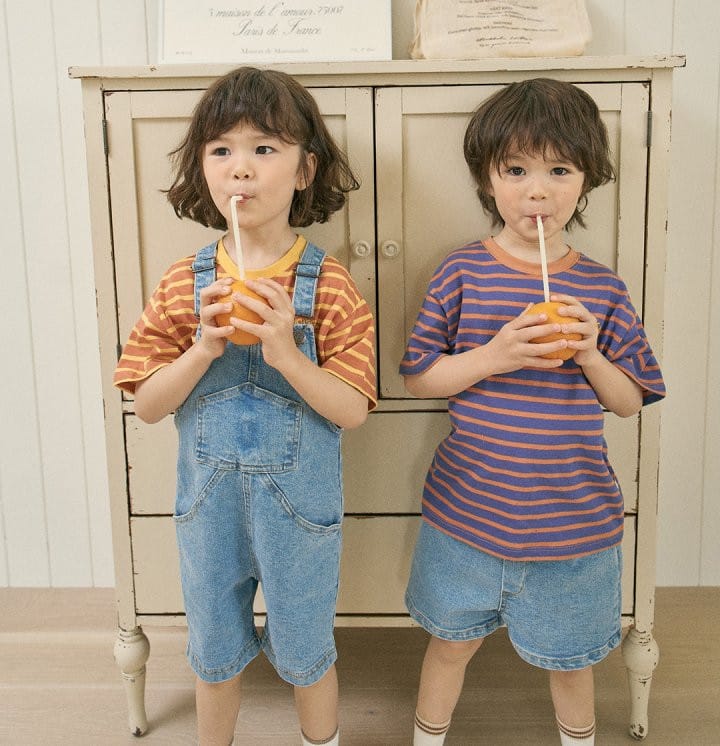 Here I Am - Korean Children Fashion - #designkidswear - Soft Span C Denim Shorts - 8
