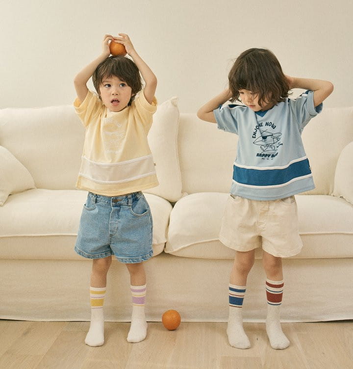 Here I Am - Korean Children Fashion - #fashionkids - Soft Span C Denim Shorts - 10