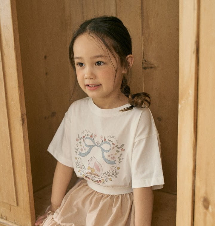 Here I Am - Korean Children Fashion - #kidzfashiontrend - Fleur Bunny Tee With Mom - 2