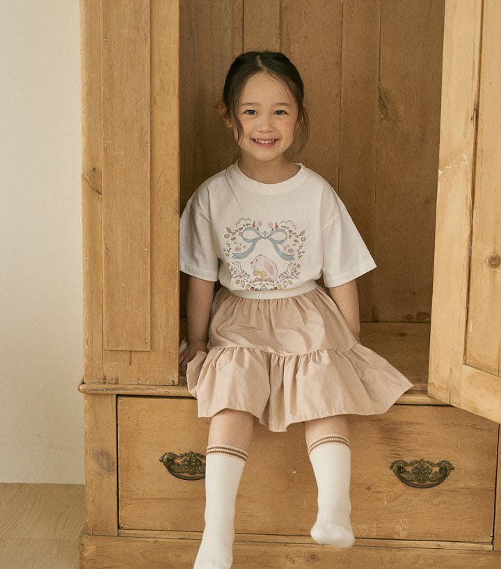 Here I Am - Korean Children Fashion - #magicofchildhood - Fleur Bunny Tee With Mom - 5