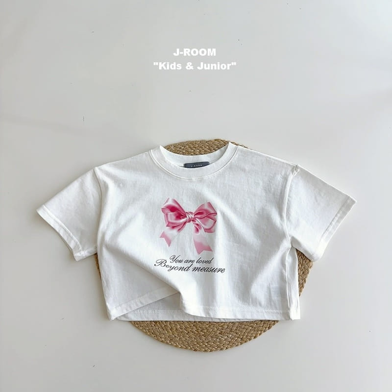 J-Room - Korean Children Fashion - #kidsshorts - Ribbon Jensa Crop Tee - 8