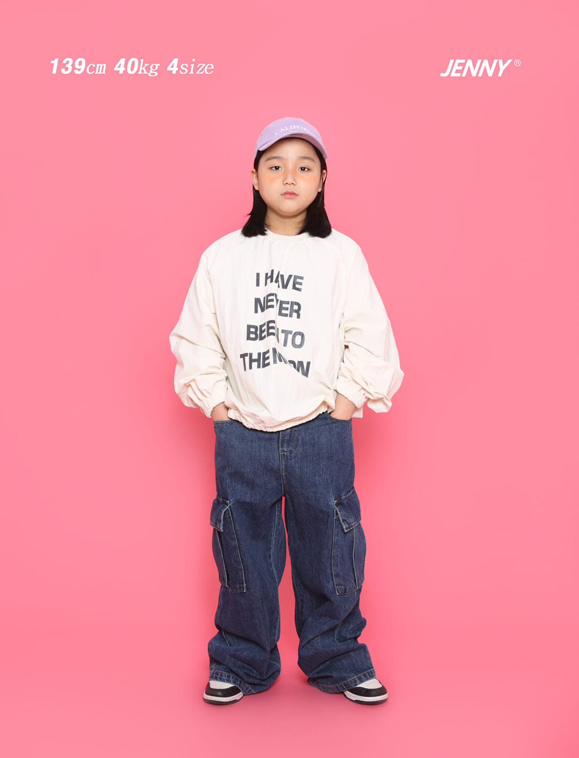 Jenny Basic - Korean Children Fashion - #minifashionista - 2402 Denim Cargo Pants - 9