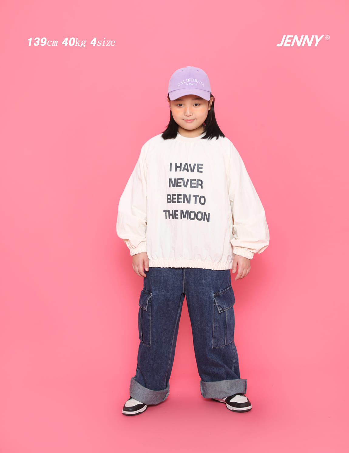 Jenny Basic - Korean Children Fashion - #prettylittlegirls - 2402 Denim Cargo Pants - 10