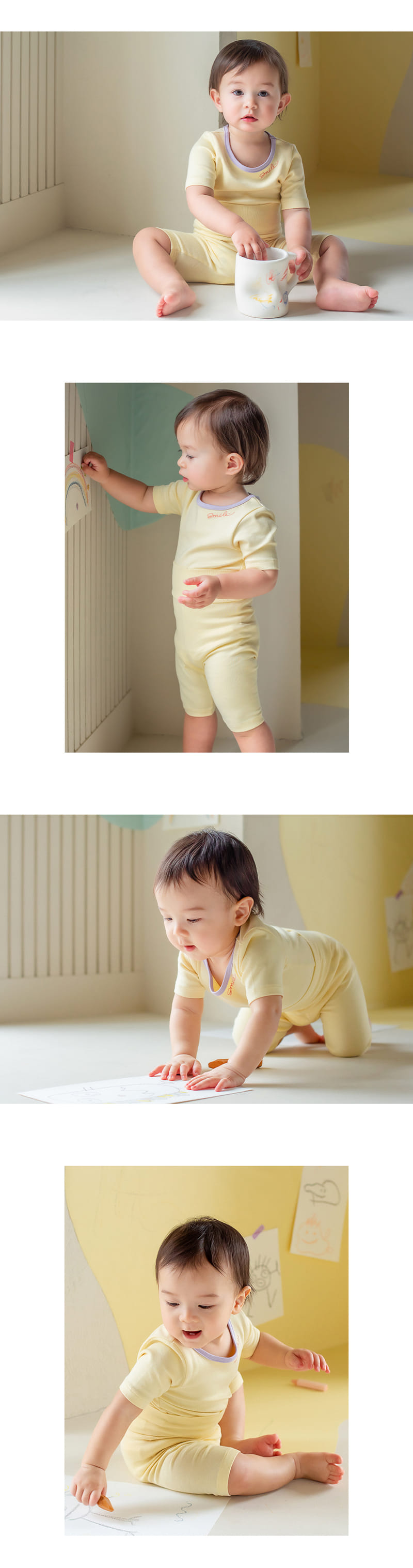 Kids Clara - Korean Baby Fashion - #babyboutique - Smile Compy Belly Baby Easy Wear - 6