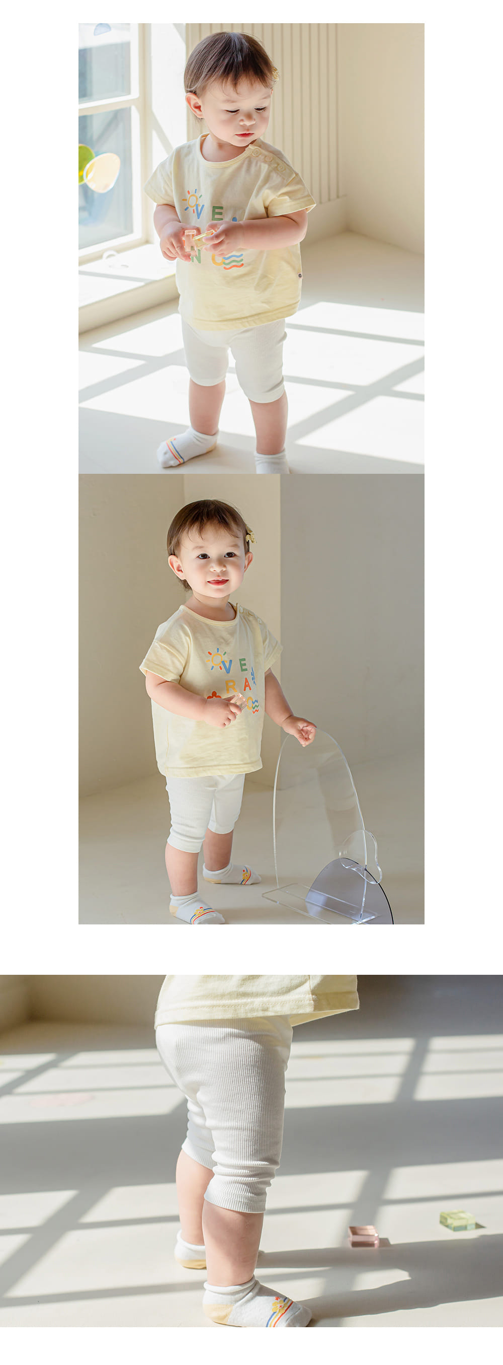 Kids Clara - Korean Baby Fashion - #babyboutique - Elder Baby Short Leggings - 5