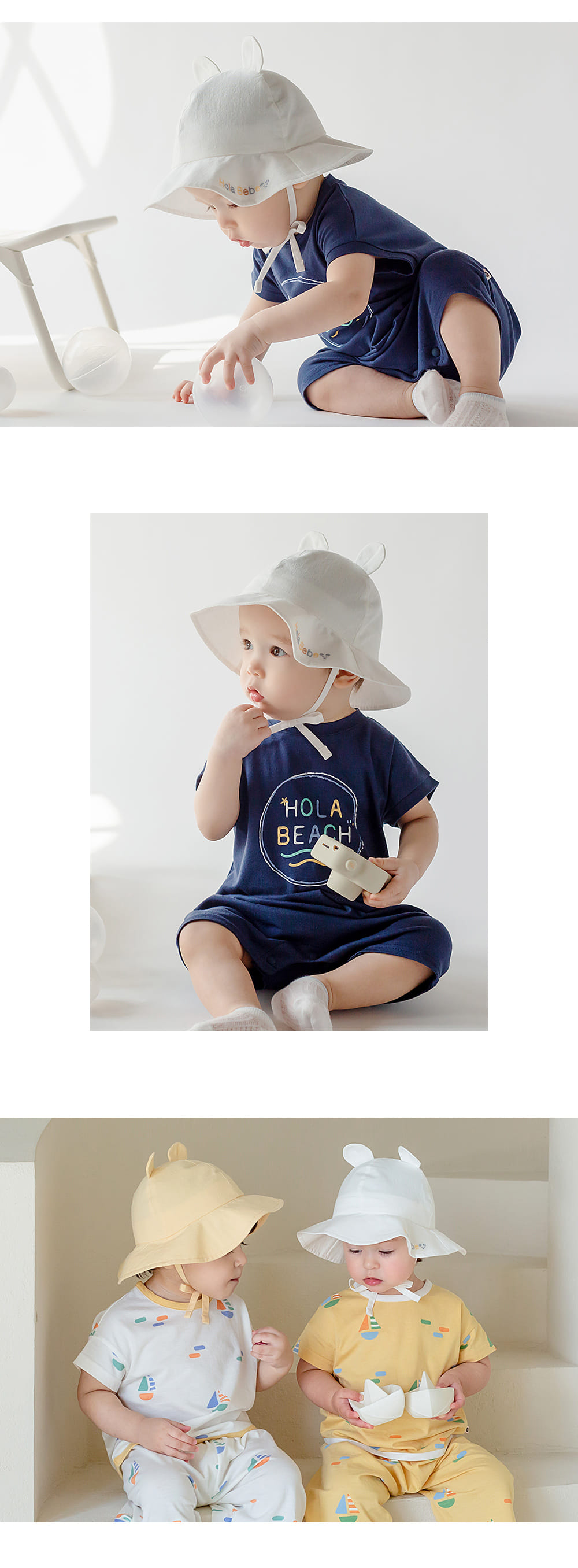 Kids Clara - Korean Baby Fashion - #babyboutique - Baby Boo Baby Sun Hat - 4